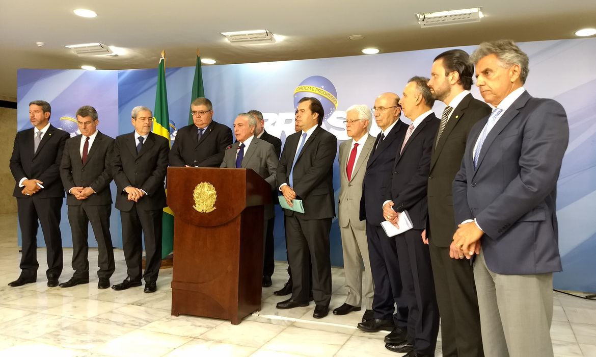 Brasília - O presidente Michel Temer fala sobre as alterações na proposta da reforma da Previdência (Valter Campanato/Agência Brasil)