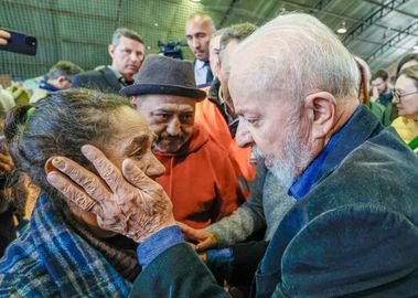 15.05.2024 - Presidente da República, Luiz Inácio Lula da Silva, durante Visita a abrigo em São Leopoldo - RS. Foto: Ricardo Stuckert / PR