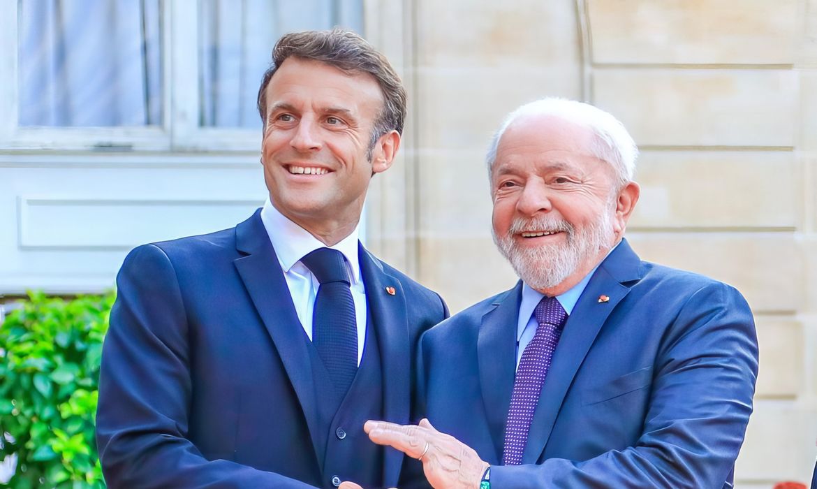Paris - 22/06/2023 - .O presidente Lula, durante encontro com o presidente da França, Emmanuel Macron. Foto: Ricardo Stuckert/ PR