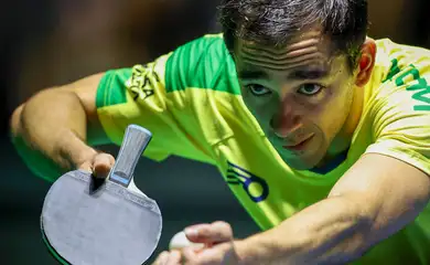 Brasília (DF), 02/08/2025 - Hugo Calderano vence de virada e garante Brasil nas quartas.
Foto: Abelardo Mendes Jr./Calderano TM