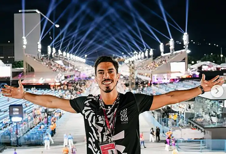 Gabriel David é eleito presidente da liga escolas de samba do Rio - LIESA.  Foto: Instagram/@gabriod