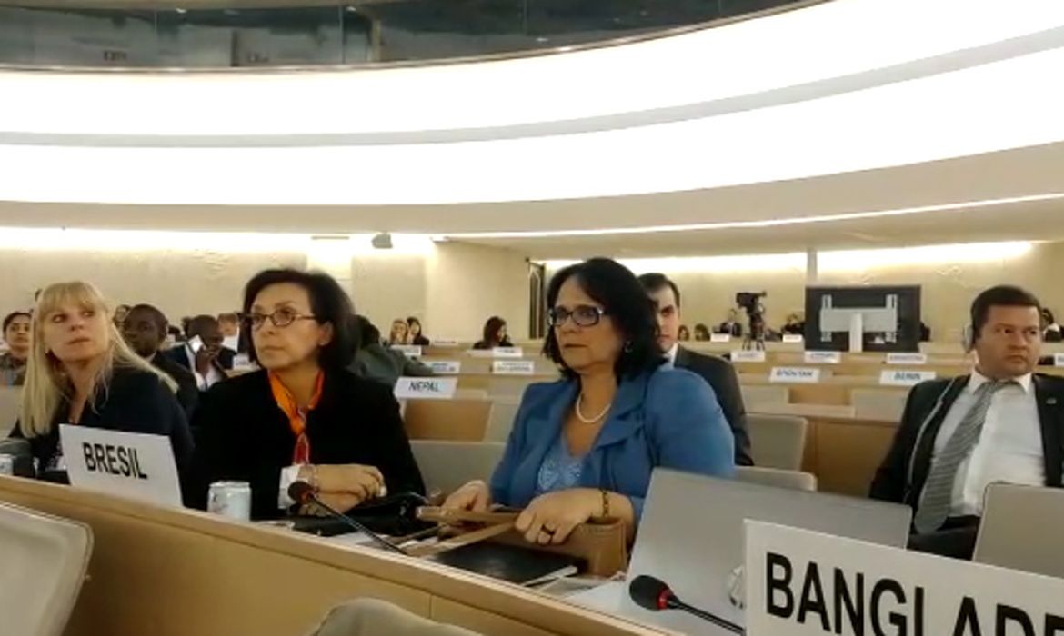  ministra da Família, Mulher e Direitos Humanos, Damares Alves,  43ª Sessão do Conselho de Direitos Humanos das Nações Unidas (ONU) 