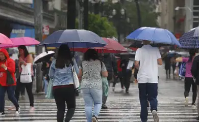 São Paulo (SP), 08/11/2024 -  Chuva forte no centro de São Paulo.  Foto: Paulo Pinto/Agência Brasil
