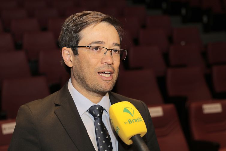 Wilson Dias/Agência Brasil O diretor-geral da Policia Federal, Márcio Nunes de Oliveira, no lançamento da série Os Federais.