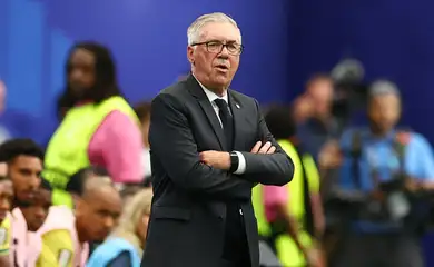 Soccer Football - FIFA World Cup 2026 - Round of 32 - Brazil v Japan - Houston Stadium, Houston, Texas, U.S. - June 29, 2026 Brazil coach Carlo Ancelotti looks on REUTERS/Phil Noble
