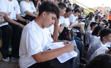 Amapá, 10/11/2023,  Aulões ajudam na revisão para o Enem.  Foto: Lidiane Lima/Seed-AP