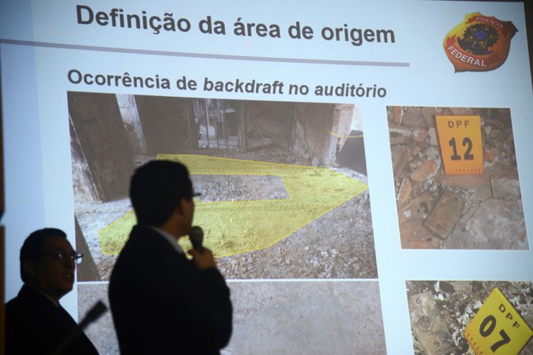 Peritos de diversas partes do país que trabalharam na elaboração do parecer para determinar as causas do incêndio que atingiu o Museu Nacional do Rio de Janeiro.