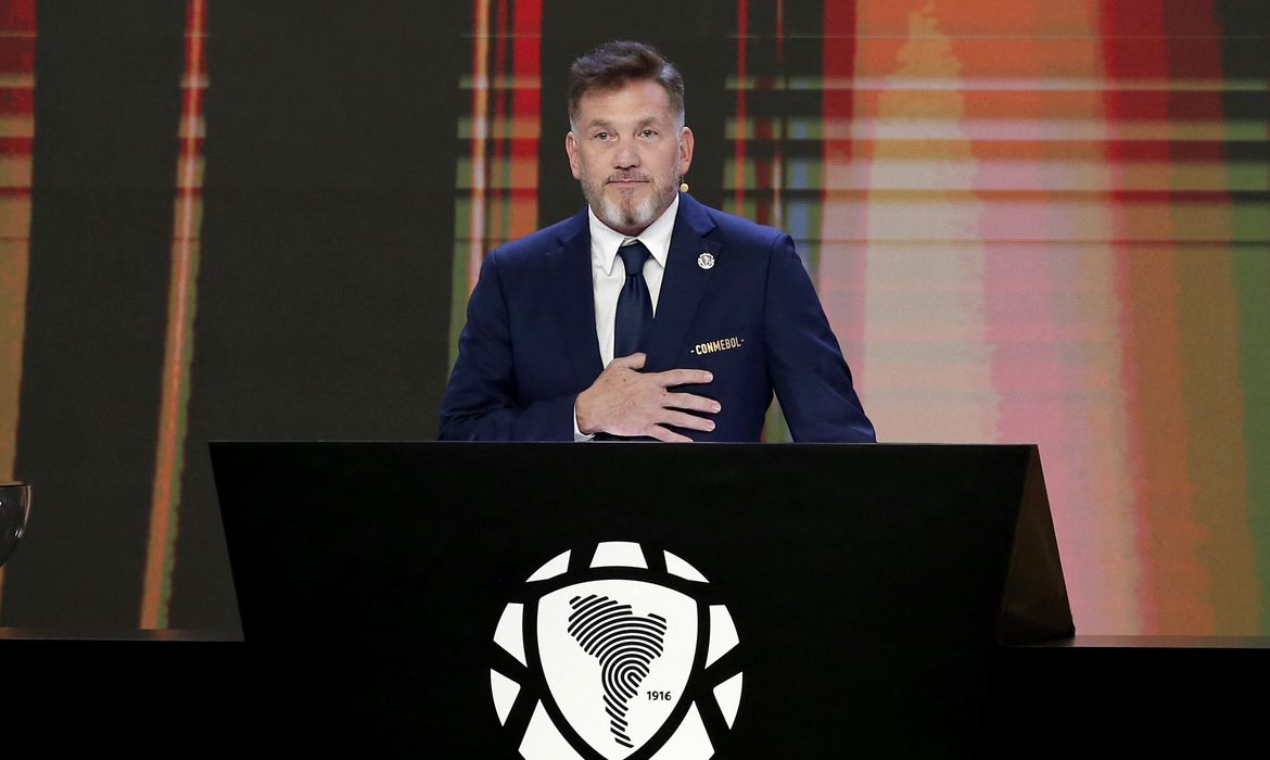 Presidente da Conmebol, Alejandro Domínguez
17/03/2025
REUTERS/Cesar Olmedo