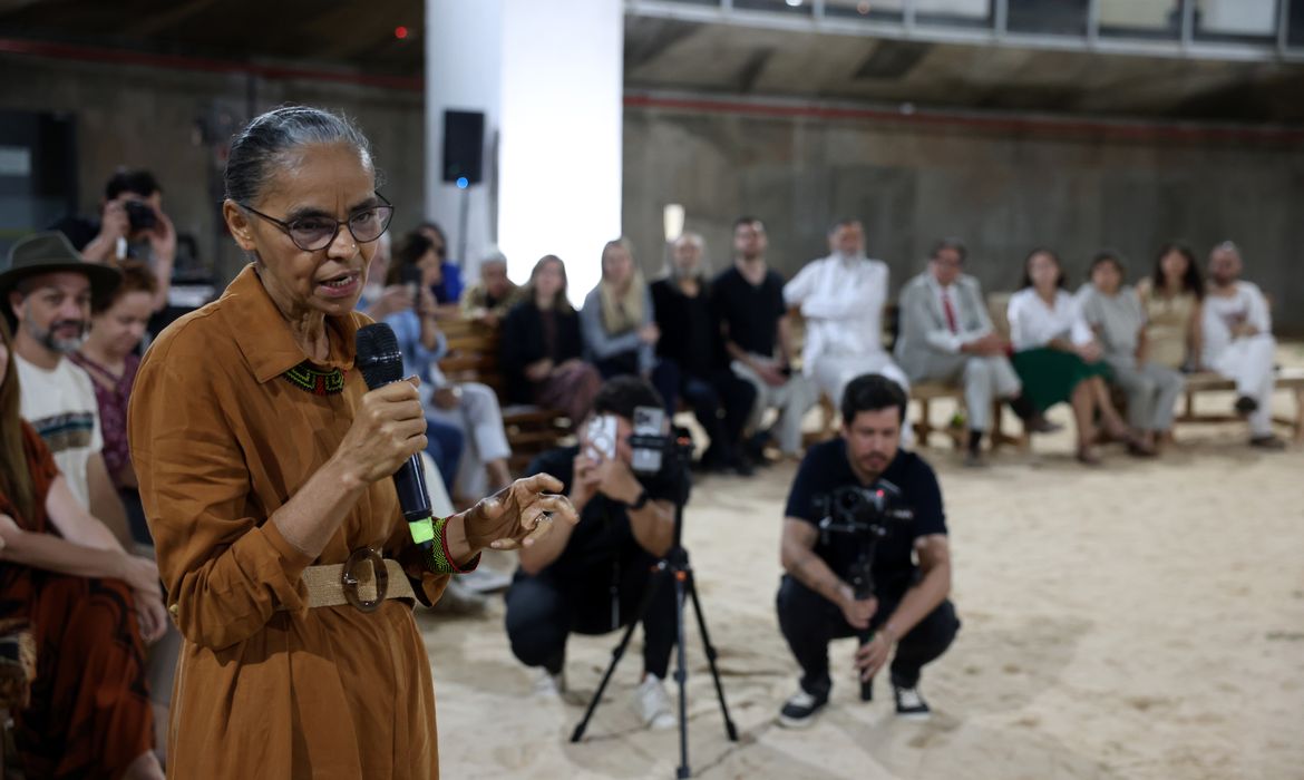 Brasília (DF) 13/08/2025 - A ministra do Meio Ambiente, Marina Silva, participa do evento