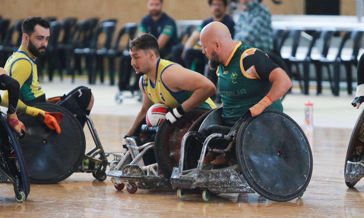 Nova Zelândia. 23-03-2024 Brasileiros decidem vaga paralímpica no rugby em cadeira de rodas. Foto  Cherie Harris / WWR