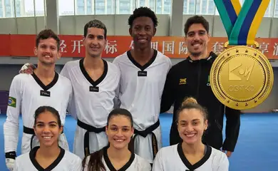 Brasil é tricampeão mundial por equipes de tawkwondo, em 06/11/2025