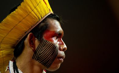 Palmas (TO) - Índio da etnia Kayapó (Marcelo Camargo/Agência Brasil)