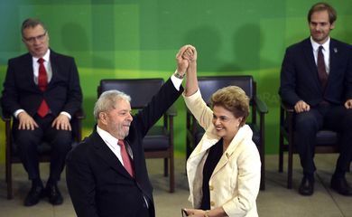 Brasília - Presidenta Dilma Rousseff nomeia o ex-presidente Lula para a chefia da Casa Civil (Arquivo/José Cruz/Agência Brasil) 