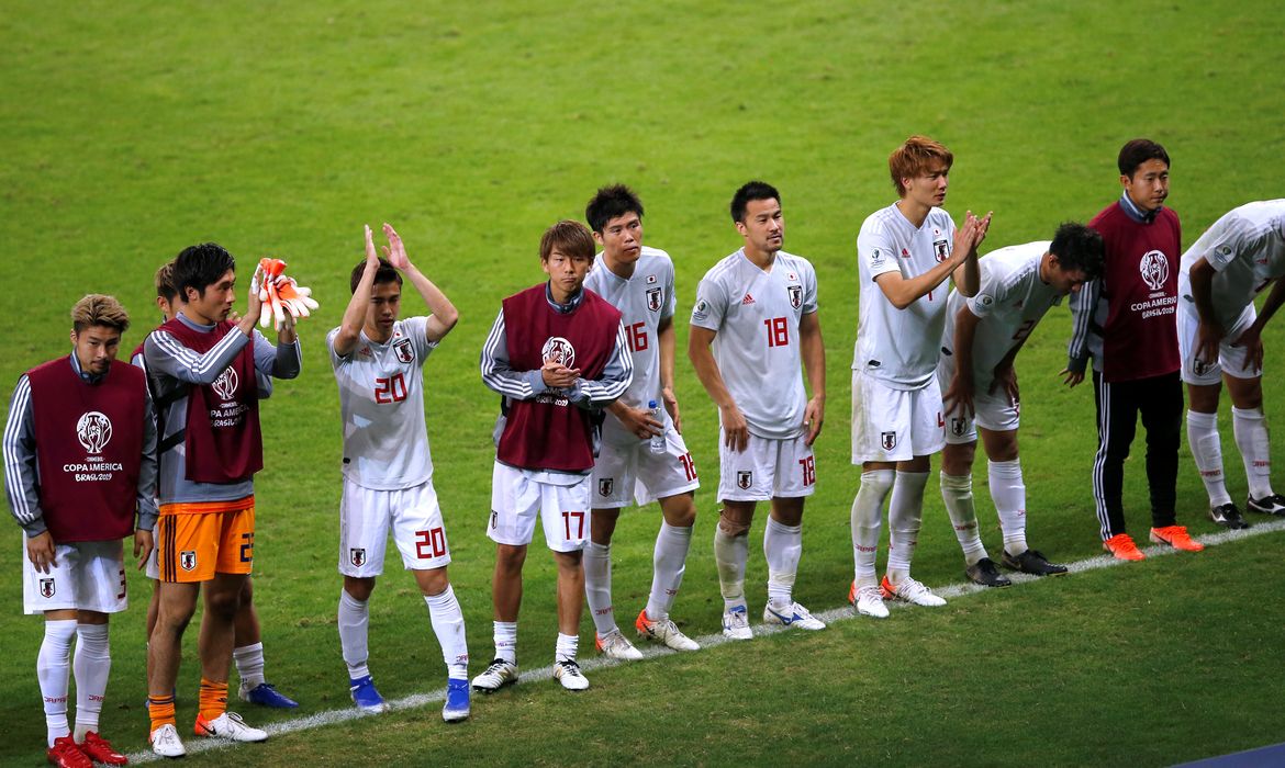 Equador e Japão empatam em 1 a 1 no estádio do Mineirão pela Copa América.
