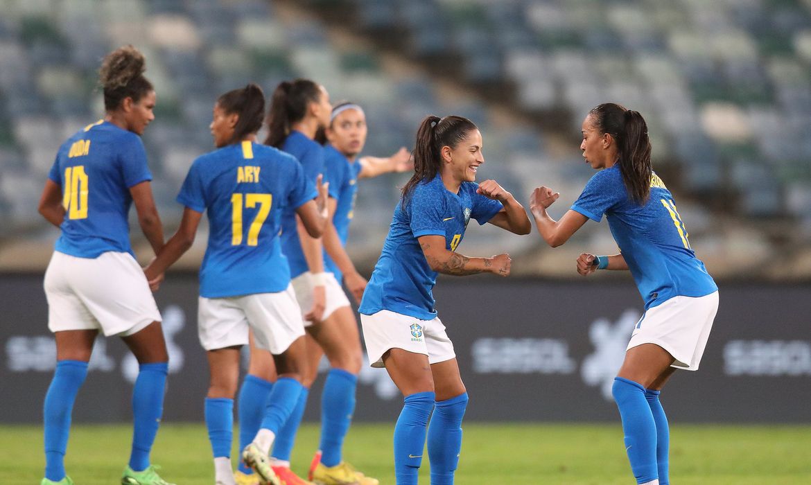 Brasil goleia África do Sul em segundo amistoso - futebol feminiino - seleção brasileira - em 05/09/2022 