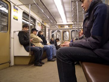 Metrô, passageiros, transporte público