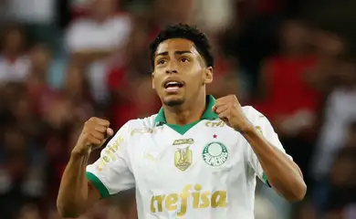 Luighi durante partida do Palmeiras com o Flamengo pelo Campeonato Brasileiro em 2024
11/08/2024 REUTERS/Sergio Moraes