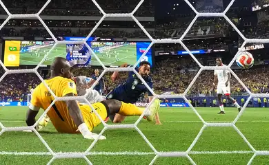 Soccer Football - FIFA World Cup 2026 - Group C - Brazil v Haiti - Philadelphia Stadium, Philadelphia, Pennsylvania, U.S. - June 19, 2026 Brazil's Matheus Cunha scores their first goal IMAGN IMAGES via Reuters/James Lang