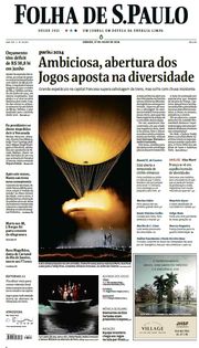 Capa do Jornal Folha de S. Paulo Edição 2024-07-27