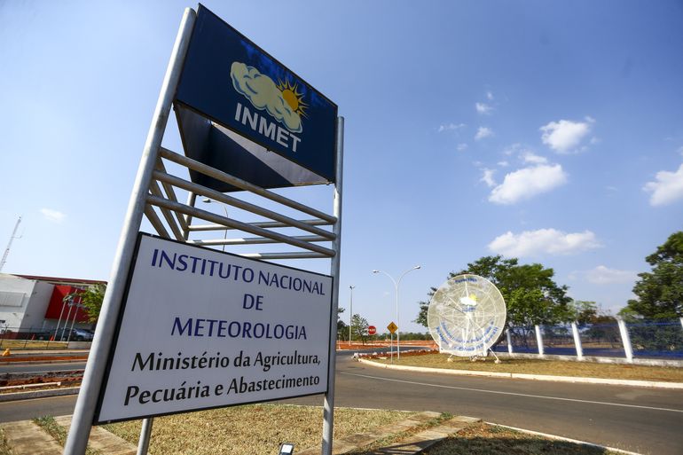 Fachada do instituto nacional de meteorologia (INMET), em Brasília. Agência Brasil