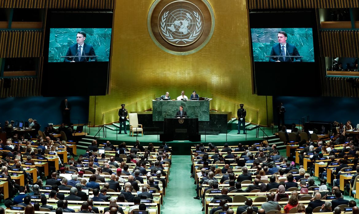  Presidente da República, Jair Bolsonaro, discursa durante a abertura do Debate Geral da 74ª Sessão da Assembleia Geral das Nações Unidas 