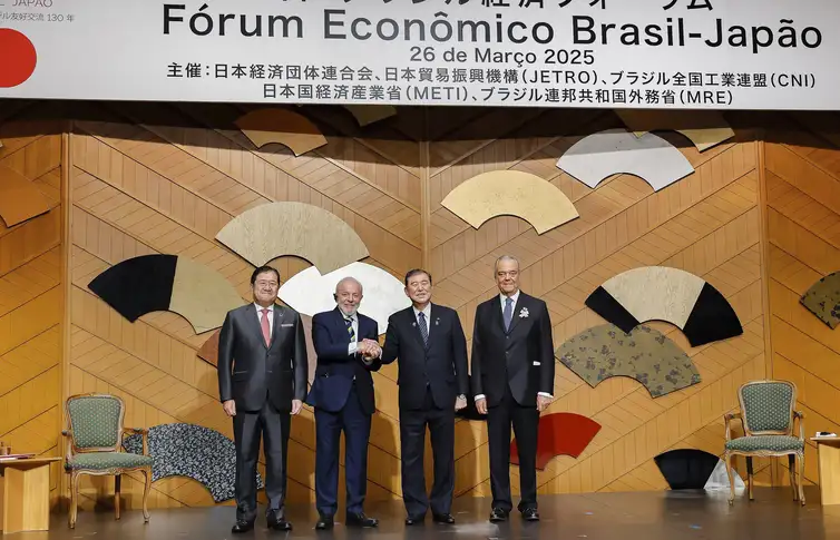 Presidente da República, Luiz Inácio Lula da Silva, durante Sessão de encerramento do Fórum Empresarial Brasil-Japão.
Hotel New Otani, Tóquio - Japão.
 
Foto: Ricardo Stuckert / PR
