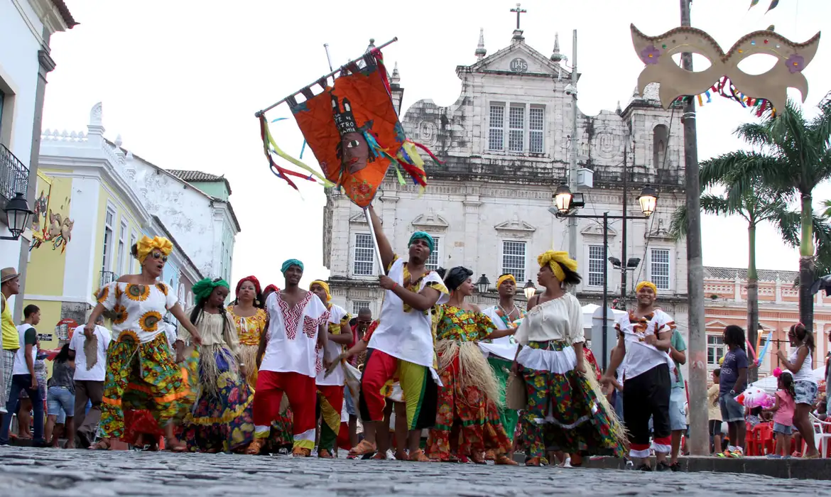 Salvador street carnival in Pelourinho, Bahia, Brazil, South