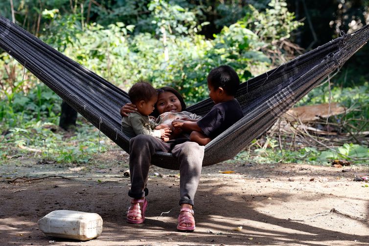 Maricá (RJ), 30/06/2026 - Aldeia Guyra Ambar (Morada dos Pássaros), comunidade indígena formada por famílias do povo Mbya Guarani, localizada ao lado da  Foto: Tânia Rêgo/Agência Brasil