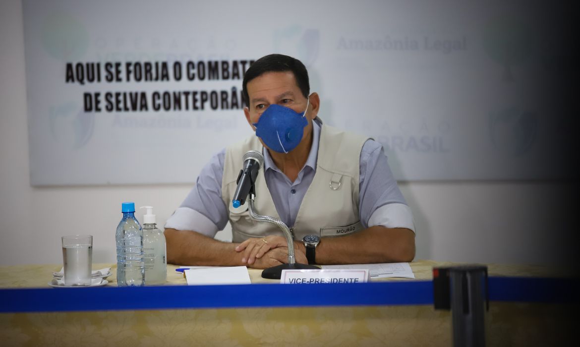 Romério Cunha/ VPR (Porto Velho - RO, 08/06/2020) Vice-Presidente da República, Hamilton Mourão durante viagem ao estado de Rondônia.Foto: Romério Cunha/ VPR