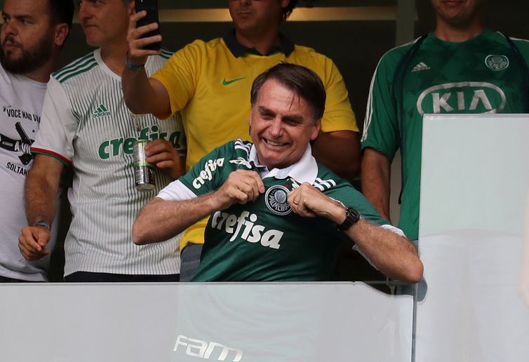 Bolsonaro, Jogo, Palmeiras   REUTERS/Paulo Whitaker
