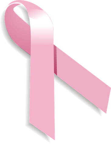 Laço rosa é um símbolo de apoio à sensibilização para o câncer da mama