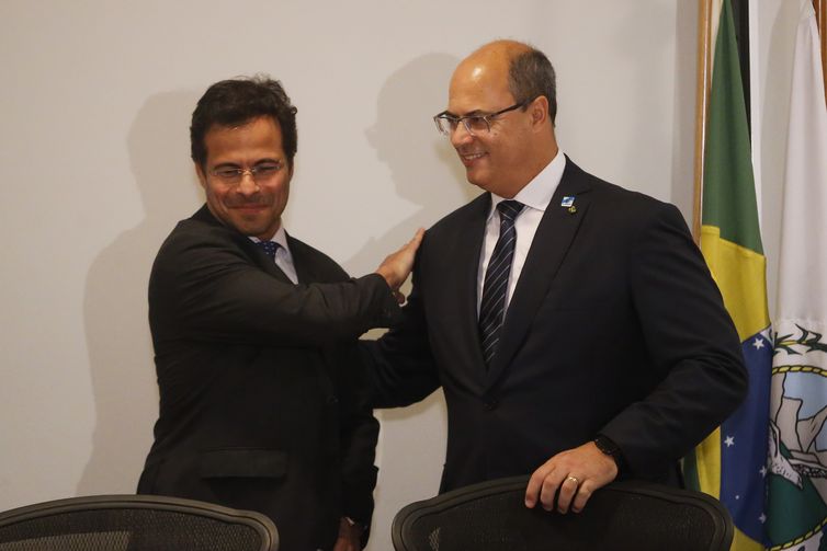 Cerimônia de posse do novo  procurador-geral do Estado do Rio de Janeiro, Marcelo Lopes da Silva, com a presença do governador Wilson Witzel.