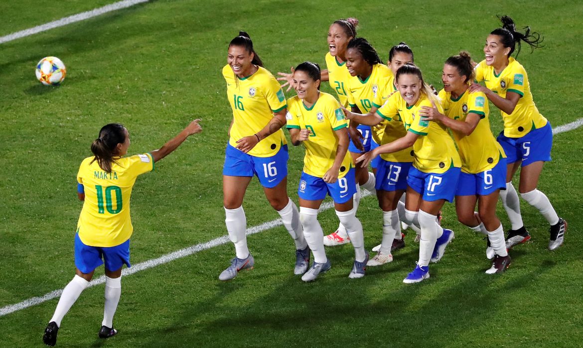 Marta marca o 16º gol em Copas do Mundo. 

