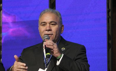 O ministro da Saúde, Marcelo Queiroga, participa da abertura do Global Stroke Alliance 2022 no Sheraton World Trade Center São Paulo.