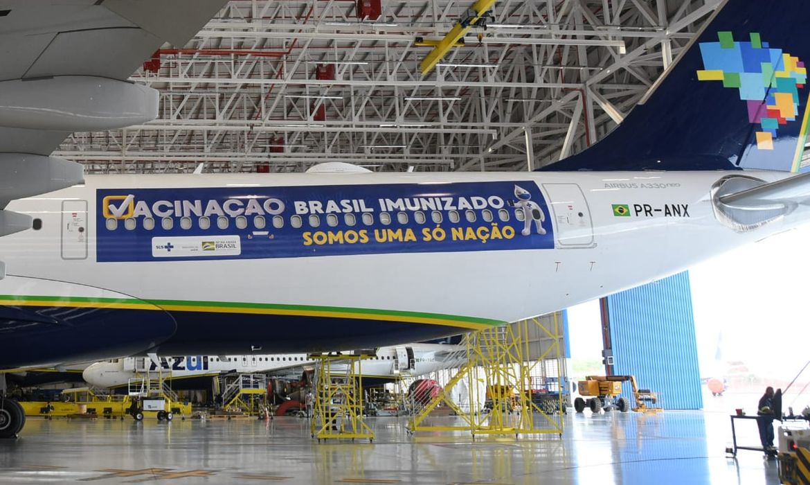 Avião que buscará vacinas na Índia parte amanhã à noite do Recife