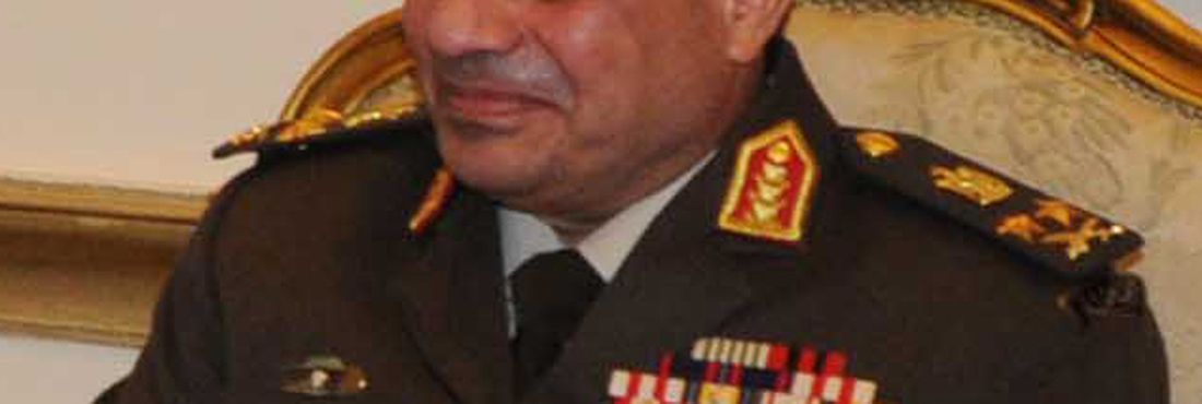 O general egípcio, Abdul Fatah Khalil Al-Sisi
