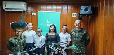 Alunos do Pólo Thomas Coelho EAD do Comando de Fronteira Solimões /8° BIS