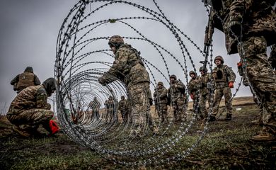 Service members of the 24th Separate Mechanized Brigade named after King Danylo attend military exercises, amid Russia's attack on Ukraine, at a training ground in Donetsk region, Ukraine November 6, 2024. Oleg Petrasiuk/Press Service of the 24th King Danylo Separate Mechanized Brigade of the Ukrainian Armed Forces/Handout via REUTERS ATTENTION EDITORS - THIS IMAGE HAS BEEN SUPPLIED BY A THIRD PARTY