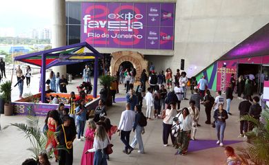 Rio de Janeiro (RJ), 29/07/2023 - Expo Favela Innovation, na Cidade das Artes, zona oeste do Rio. Foto:Tânia Rêgo/Agência Brasil