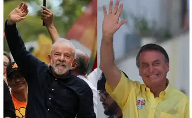 Montagem  Lula, Jair Bolsonaro