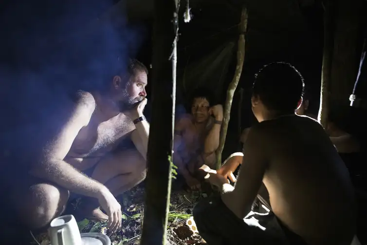 Gary Calton/Divulgação Bruno Pereira, during a Funai expedition inside the Vale Do Javari with British Journalsit Dom Phillips.