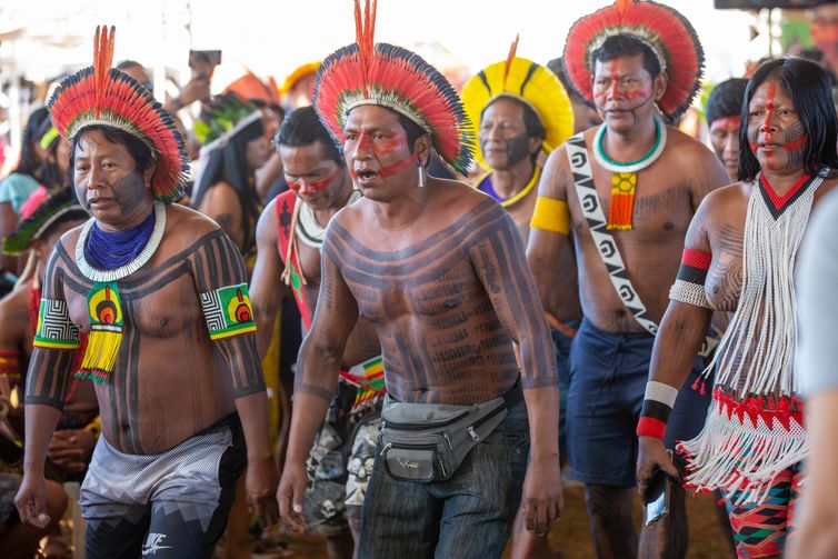 Brasília 26/04/2023 -  Acampamento Terra Livre reúne milhares de indígenas de centenas de etnias de todas as regiões do país e tem como tema 