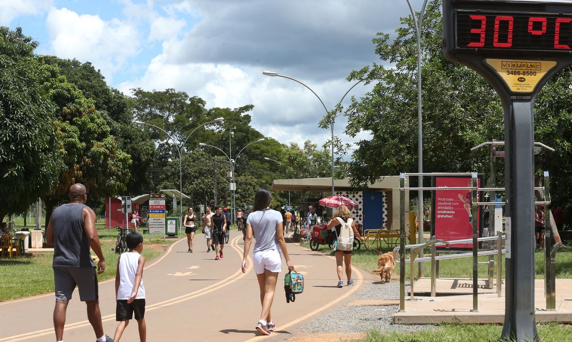 Valter Campanato/Agência Brasil Brasilienses aproveitam o feriado de carnaval no Parque da Cidade