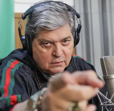 Datena no programa Alô Alô Brasil, da Rádio Nacional