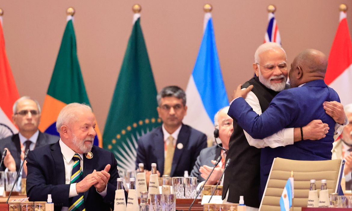 09.09.2023 - Presidente da República, Luiz Inácio Lula da Silva, participa da abertura da Cúpula do G20 – Sessão I: “Uma Terra”, em Nova Delhi, Índia. Foto: Ricardo Stuckert/PR