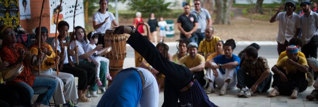 Capoeira no festival Latinidades