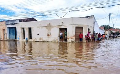 Farias Brito (CE), 09.04.2023 - Rompimento de barragem no sul do Ceará, que afeta o distrito de Cariutaba, na cidade de Farias Brito, Ceará. Foto: Defesa Civil do Ceará