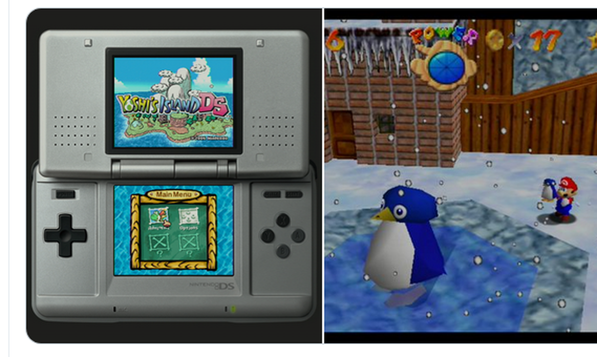 Yoshi’s Island DS and Super Mario 64