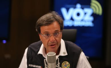 O ministro do Turismo, Gilson Machado, participa do programa A Voz do Brasil