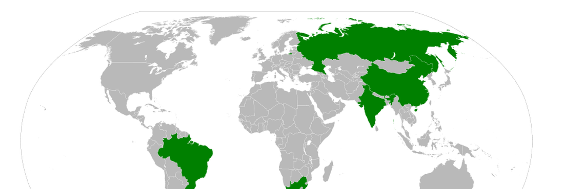 O grupo de países formado por Brasil, Rússia, Índia, China e África do Sul surgiu em 2006 para ganhar força nas disputas internacionais e são as principais economias emergentes.